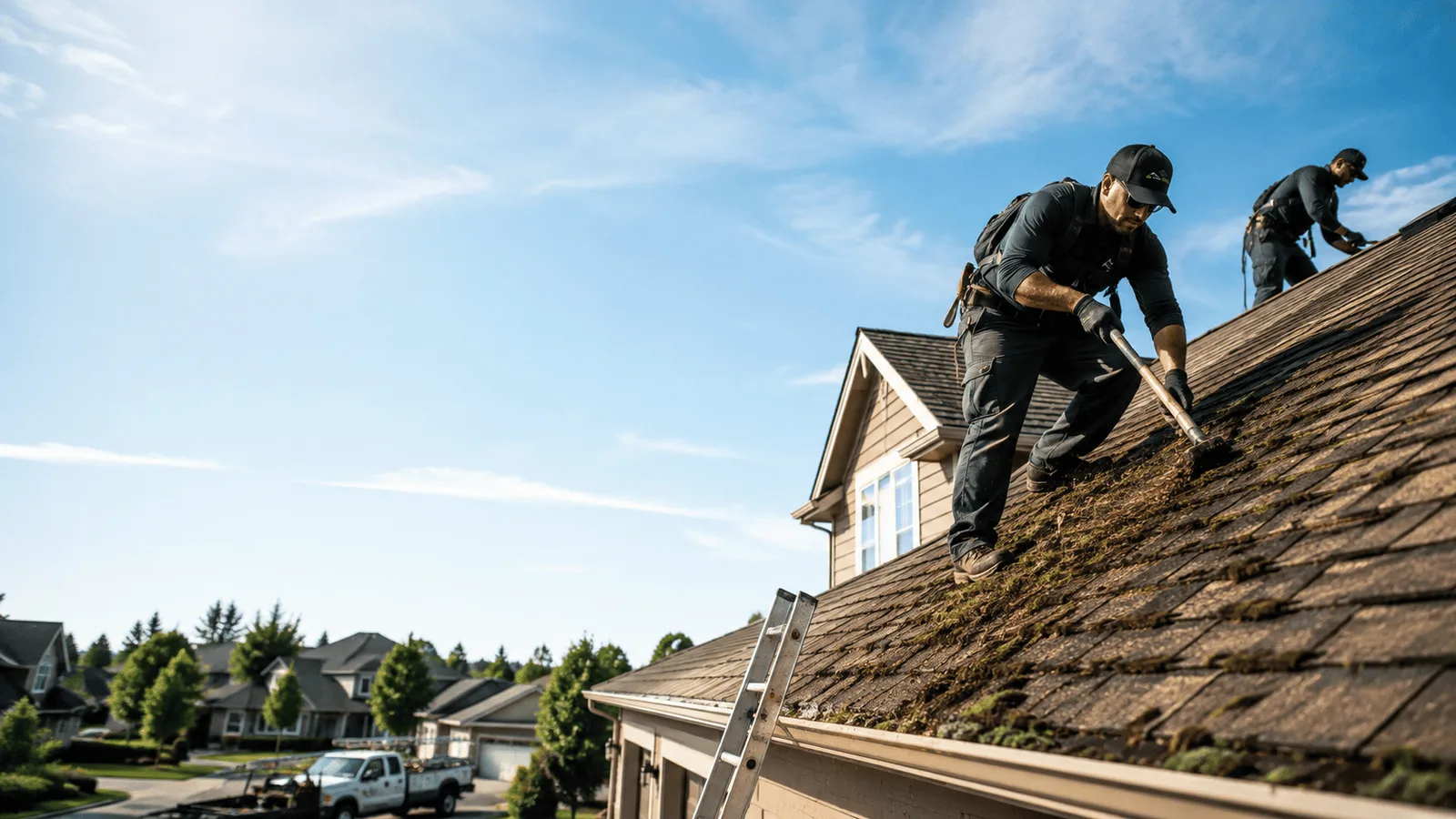 Roof Moss Removal in Linden, MI near me
